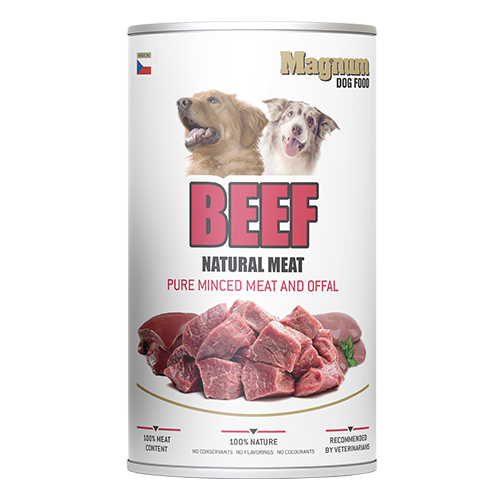 Magnum Can Natural Beef Meat dog
