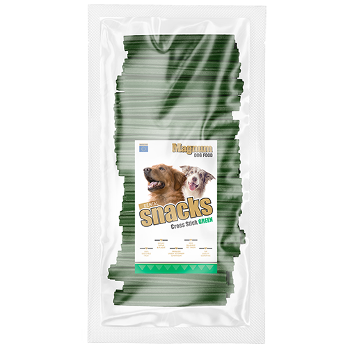 Magnum Dog Food Cross Stick Green