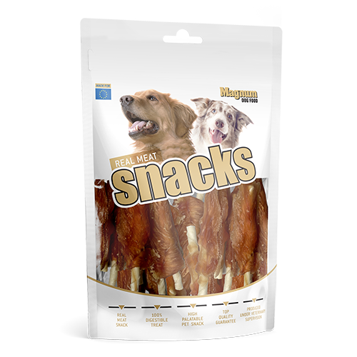 Magnum Dog Food Chicken Breast on Rawhide Stick